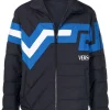 ( Nouvelle Collection ) Versace Doudoune Greca à Design Réversible Homme