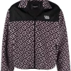 ( Nouvelle Collection ) Versace Veste En Polaire à Imprimé Graphique 2B820 BLACK ORCHID