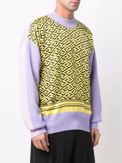 ( Nouvelle Collection ) Versace Pull à Imprimé Greca Homme -Pas Cher Versace Boutique 17336166 37004254 600