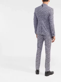 ( Nouvelle Collection ) Versace Blazer La Greca à Simple Boutonnage Homme -Pas Cher Versace Boutique 17336169 97631795 4c6f 4ebe 8b65 2004adbd5e1d 600