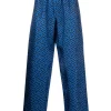 ( Nouvelle Collection ) Versace Pantalon De Pyjama En Coton à Imprimé Géométrique Homme