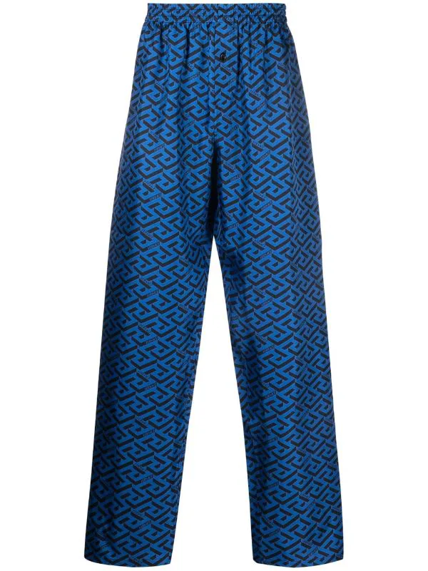 ( Nouvelle Collection ) Versace Pantalon De Pyjama En Coton à Imprimé Géométrique Homme 1 ( Nouvelle Collection ) Versace Pantalon De Pyjama En Coton à Imprimé Géométrique Homme