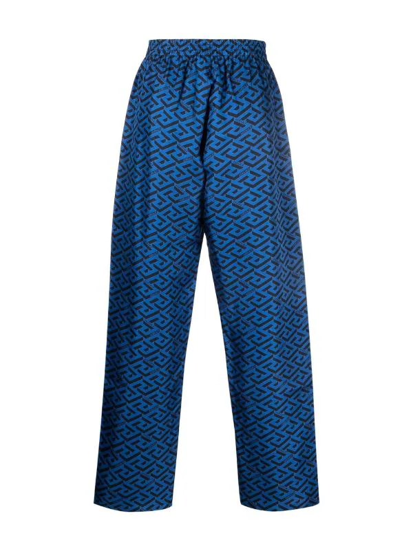 ( Nouvelle Collection ) Versace Pantalon De Pyjama En Coton à Imprimé Géométrique Homme 2 ( Nouvelle Collection ) Versace Pantalon De Pyjama En Coton à Imprimé Géométrique Homme – Image 2