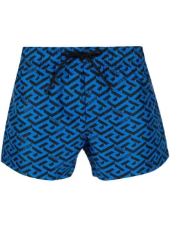 ( Nouvelle Collection ) Versace Short De Bain à Imprimé Géométrique Homme