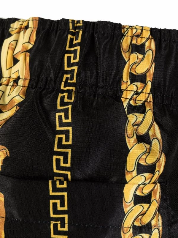 ( Nouvelle Collection ) Versace 5B000 NERO + ORO Short De Bain Greca à Imprimé Chaine Homme 3 ( Nouvelle Collection ) Versace 5B000 NERO + ORO Short De Bain Greca à Imprimé Chaine Homme – Image 3