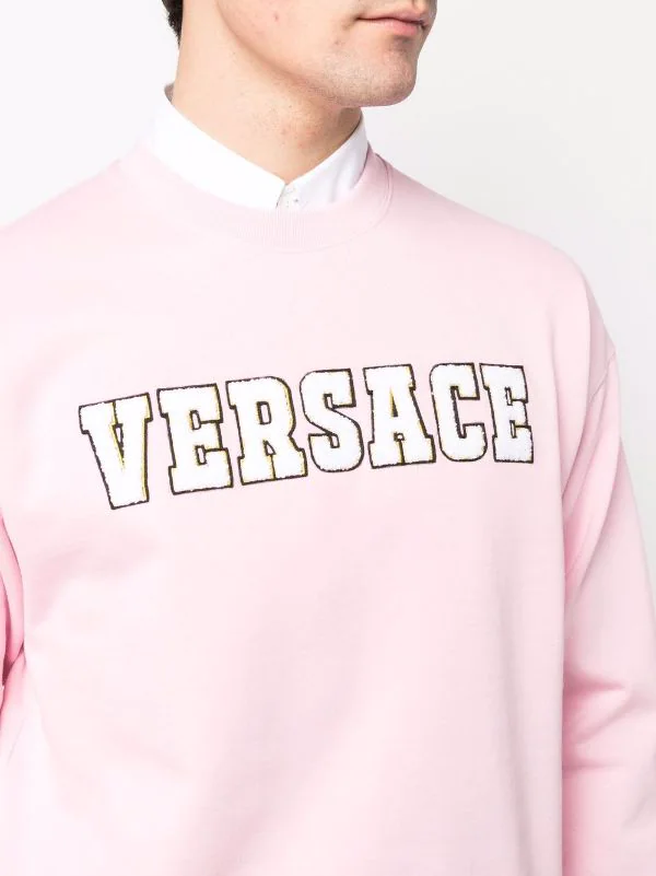 ( Nouvelle Collection ) Versace Sweat à Patch Logo En Chenille Homme 5 ( Nouvelle Collection ) Versace Sweat à Patch Logo En Chenille Homme – Image 5