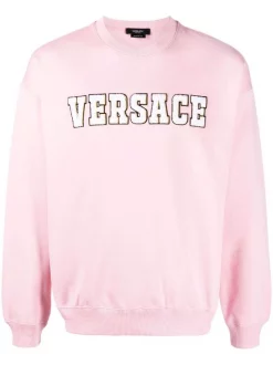 ( Nouvelle Collection ) Versace Sweat à Patch Logo En Chenille Homme