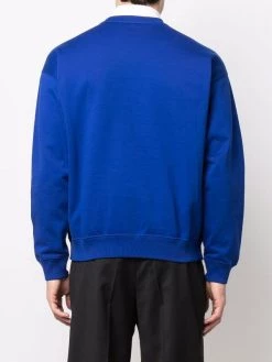 ( Nouvelle Collection ) Versace 1U600 LAPIS Sweat à Patch Logo En Chenille Homme -Pas Cher Versace Boutique 17336251 38093409 600