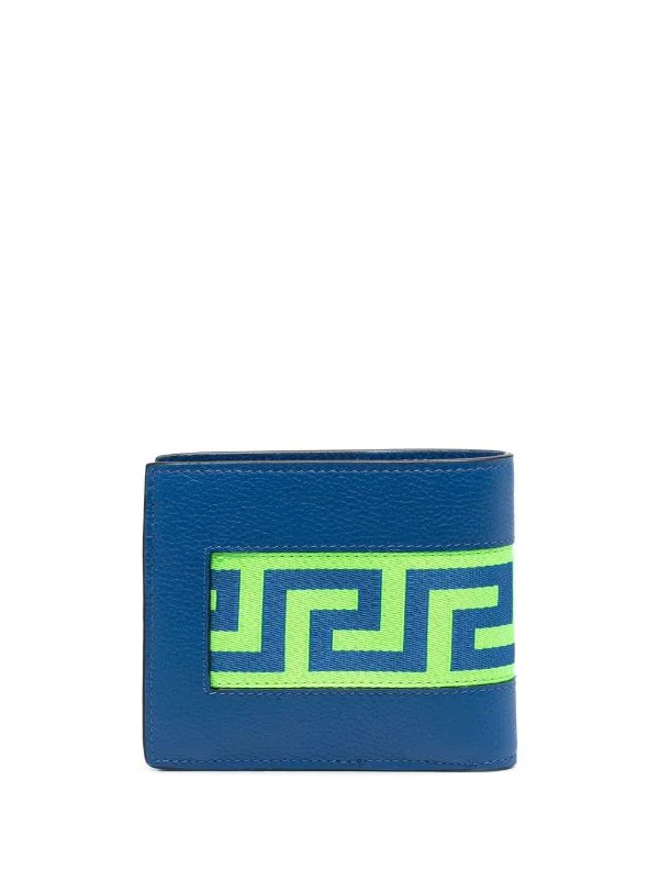 ( Nouvelle Collection ) Versace 2UA1E SAPPHIRE + NEONGREEN + RUTHENIUM Portefeuille Pliant à Détail Grecca Homme 2 ( Nouvelle Collection ) Versace 2UA1E SAPPHIRE + NEONGREEN + RUTHENIUM Portefeuille Pliant à Détail Grecca Homme – Image 2