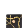 ( Nouvelle Collection ) Versace Portefeuille Pliant à Imprimé Chaîne Homme