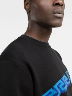 ( Nouvelle Collection ) Versace Pull Greca à Logo Intarsia Homme -Pas Cher Versace Boutique 17336276 74f6a61e f08f 455a 8f7b ca4beb0f4e6d 600