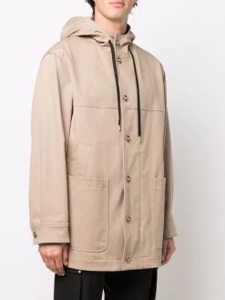 ( Nouvelle Collection ) Versace 2K250 BEIGE+PRINT Manteau à Empiècements Contrastants Homme -Pas Cher Versace Boutique 17336279 37696811 600
