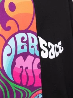 ( Nouvelle Collection ) Versace T-shirt Oversize à Empiècements Contrastants Homme -Pas Cher Versace Boutique 17336280 37712675 600