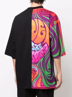 ( Nouvelle Collection ) Versace T-shirt Oversize à Empiècements Contrastants Homme -Pas Cher Versace Boutique 17336280 37713956 600