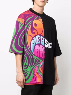 ( Nouvelle Collection ) Versace T-shirt Oversize à Empiècements Contrastants Homme -Pas Cher Versace Boutique 17336280 37714295 600