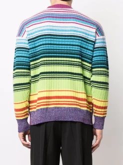 ( Nouvelle Collection ) Versace 5R010 ORANGE MULTICOLOR Pull à Imprimé Medusa Music Homme -Pas Cher Versace Boutique 17336281 38094358 600