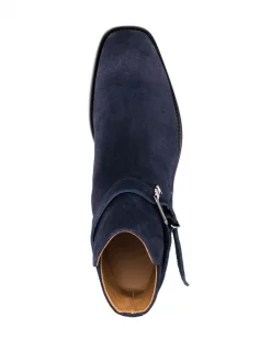 ( Nouvelle Collection ) Versace 1U83B BLUE Bottines à Boucle Homme -Pas Cher Versace Boutique 17336295 37019222 600