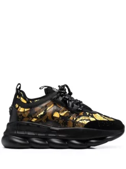 ( Access Edit ) Versace Baskets Chain Reaction à Semelle épaisse Homme