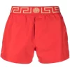 Versace Short De Bain à Logo Greca A9X2 RED GOLD