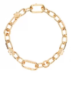 ( Nouvelle Collection ) Versace 3J000 Versace Gold Bracelet à Détail Medusa Femme