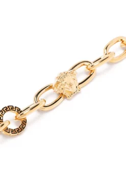 ( Nouvelle Collection ) Versace 3J000 Versace Gold Bracelet à Détail Medusa Femme -Pas Cher Versace Boutique 17336987 37062339 600