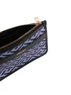 ( Nouvelle Collection ) Versace 5L16V ORCHID BLACK VERSACE GOLD Petite Pochette La Greca Homme -Pas Cher Versace Boutique 17336991 37701689 600