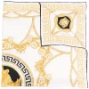 ( Nouvelle Collection ) Versace 5W050 WHITE + GOLD écharpe En Soie à Imprimé Baroque Homme
