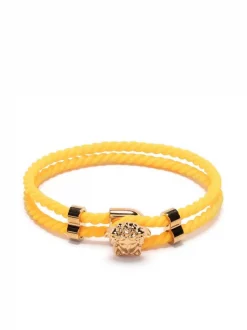 ( Nouvelle Collection ) Versace 1Y50V PINEAPPLE-VERSACEGOLD Bracelet Medusa Tressé Femme