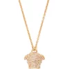 Versace 4J090 VERSACE GOLD+CRYSTAL Collier à Pendentif Medusa Homme