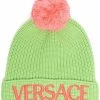 ( Nouvelle Collection ) Versace Bonnet à Logo Brodé Femme