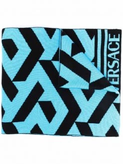 ( Nouvelle Collection ) Versace écharpe La Greca En Maille Homme