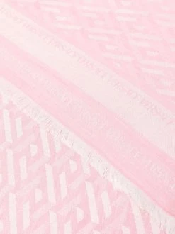 ( Nouvelle Collection ) Versace écharpe Imprimée Greca à Bords Francs 2W620 WHITE+CANDY -Pas Cher Versace Boutique 17337401 36652030 600