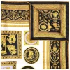 ( Nouvelle Collection ) Versace écharpe En Soie à Imprimé Cornici Homme