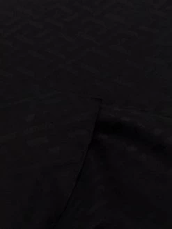 ( Nouvelle Collection ) Versace 1B000 BLACK écharpe En Soie à Motif Greca Homme -Pas Cher Versace Boutique 17337407 36725750 600