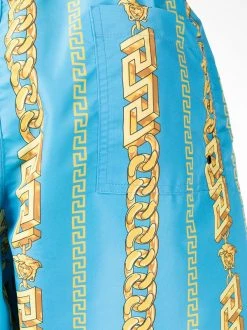 ( Nouvelle Collection ) Versace Short De Bain à Imprimé Chaînes Sky/ Black -Pas Cher Versace Boutique 17338194 38159730 600