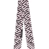 ( Nouvelle Collection ) Versace 5P210 CANDY+BLACK Foulard En Soie à Imprimé Greca Femme