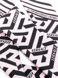 ( Nouvelle Collection ) Versace 5P210 CANDY+BLACK Foulard En Soie à Imprimé Greca Femme -Pas Cher Versace Boutique 17339000 36796091 600