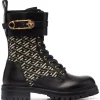 Versace 5B15V Bottines La Greca à Motif Monogrammé Femme