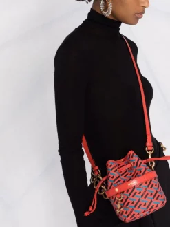 ( Access Edit ) Versace Sac Seau La Greca 5R08V ORANGE PEEL+ REGAL BLUE + VERSACE GOLD -Pas Cher Versace Boutique 17339955 35877561 600