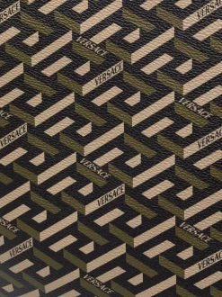 Versace 5B15V BLACK KAKI VERSAGEGOLD Grand Sac Cabas La Greca Homme -Pas Cher Versace Boutique 17340589 35791841 600