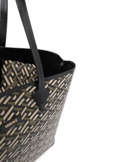 Versace 5B15V BLACK KAKI VERSAGEGOLD Grand Sac Cabas La Greca Homme -Pas Cher Versace Boutique 17340589 35792566 600