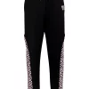 ( Nouvelle Collection ) Versace 5B530 NERO + CANDY Pantalon De Jogging La Greca à Lien De Resserrage Femme