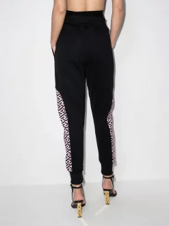 ( Nouvelle Collection ) Versace 5B530 NERO + CANDY Pantalon De Jogging La Greca à Lien De Resserrage Femme 5 ( Nouvelle Collection ) Versace 5B530 NERO + CANDY Pantalon De Jogging La Greca à Lien De Resserrage Femme -Pas Cher Versace Boutique 17341927 38024042 600
