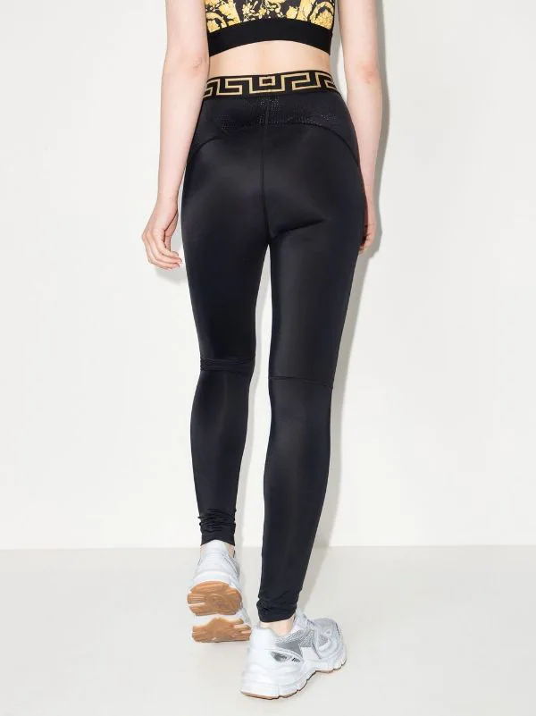 ( Nouvelle Collection ) Versace Legging à Taille Greca 1B003 NERO 3 ( Nouvelle Collection ) Versace Legging à Taille Greca 1B003 NERO – Image 3