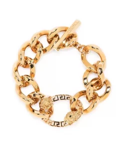 ( Nouvelle Collection ) Versace Bracelet Greca En Chaîne Homme