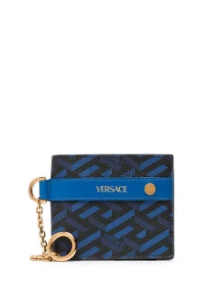( Nouvelle Collection ) Versace Portefeuille La Greca En Cuir Homme