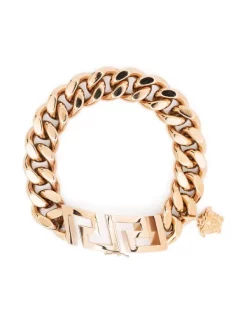 Versace Bracelet La Greca à Détail En Chaîne 3J000 VERSACE GOLD