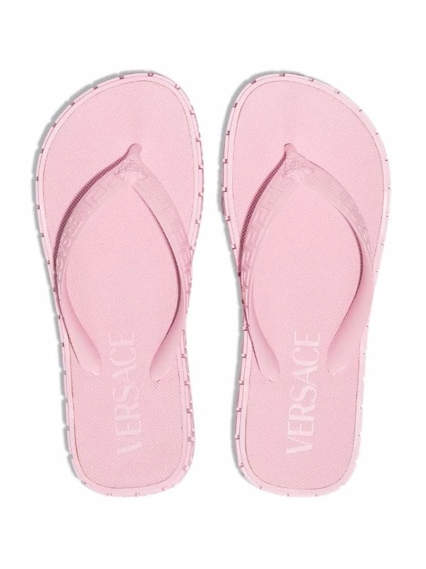 ( Nouvelle Collection ) Versace Tongs à Motif Greca Embossé 1PB90 CANDY 4 ( Nouvelle Collection ) Versace Tongs à Motif Greca Embossé 1PB90 CANDY – Image 4