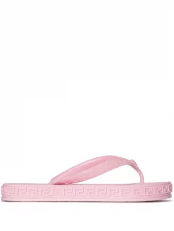 ( Nouvelle Collection ) Versace Tongs à Motif Greca Embossé 1PB90 CANDY