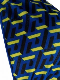 Versace 5U190 Royal Blue+Yellow Haut De Bikini à Motif Monogrammé Femme -Pas Cher Versace Boutique 17387169 35927580 600